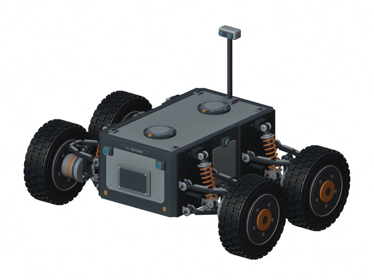 Concept art: C1 recovery chassis with its optional camera stalk